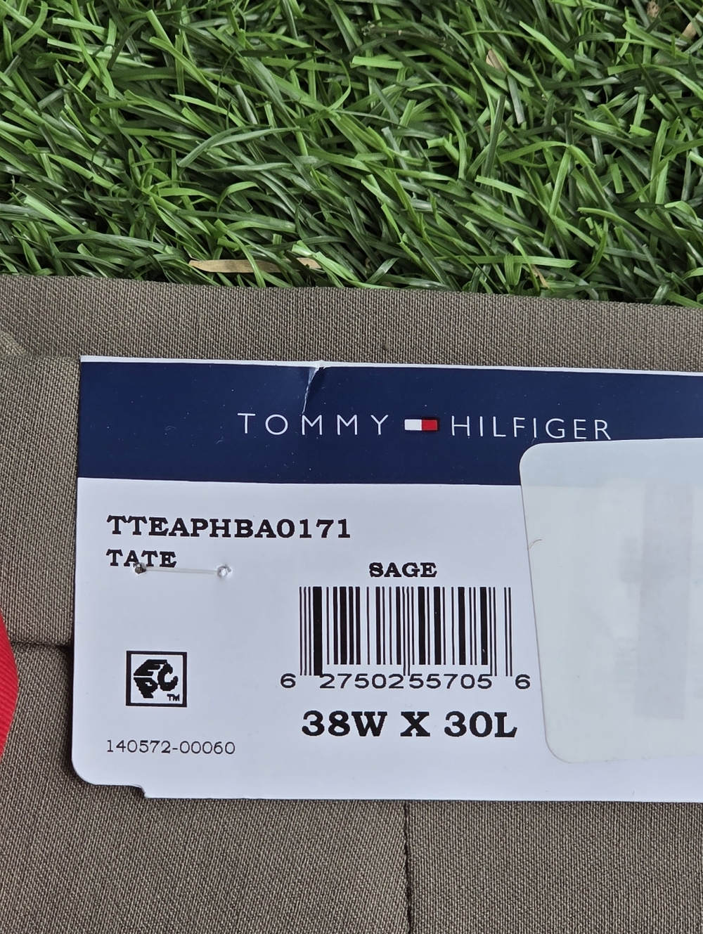 Tommy Hilfiger Men THFLEX Dress Pants 38x30 Stretch NWT Sage $95 MRSP Career - Picture 4 of 6